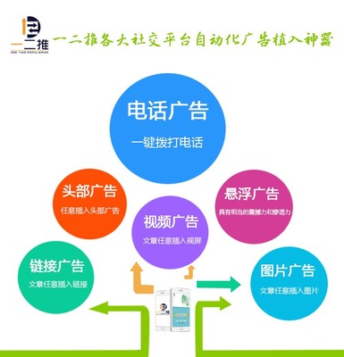 商家广告曝光快一二推推广软件通过社交微信QQ等进行分享传播全国诚招代理商图片_高清图_细节图